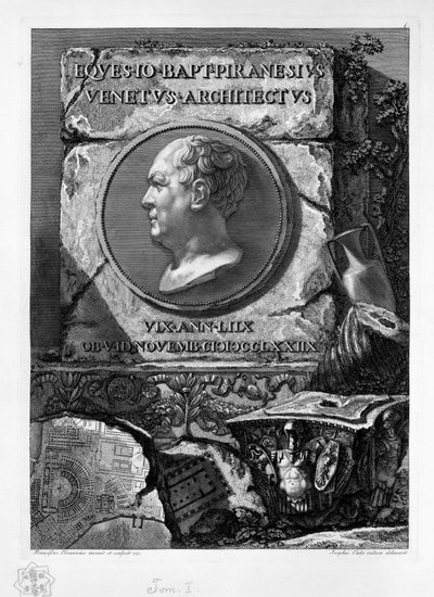 Ritratto di Giovanni Battista Piranesi da Francesco Piranesi